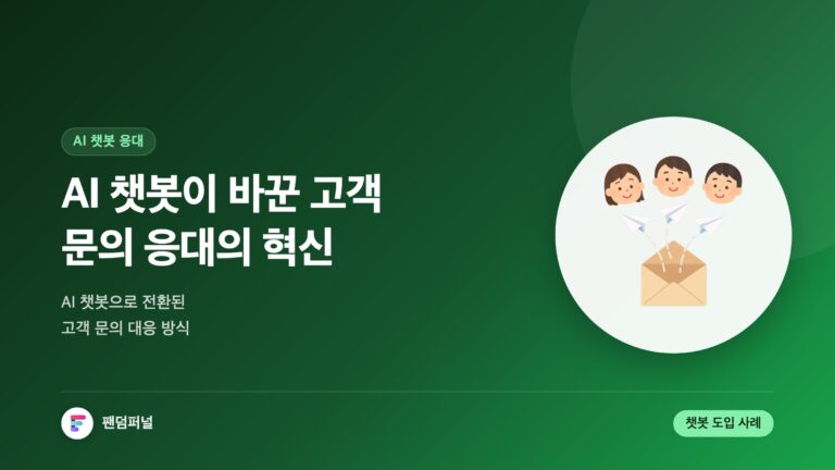 AI 챗봇, 고객 문의 응대의 혁신 - AI 챗봇으로 전환된 고객 문의 대응 — 대표 이미지
