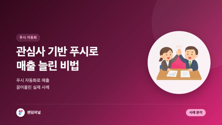 관심사 기반 푸시 자동화 성공 사례: 매출 증대 비법 — 대표 이미지