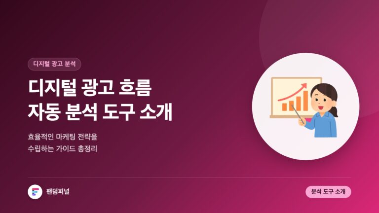 디지털 광고 흐름 자동 분석 도구 소개: 효율적인 마케팅 전략 수립 가이드 — 대표 이미지