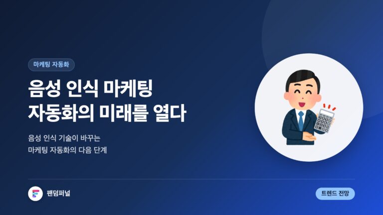 음성 인식 마케팅 자동화 미래를 열다 — 대표 이미지