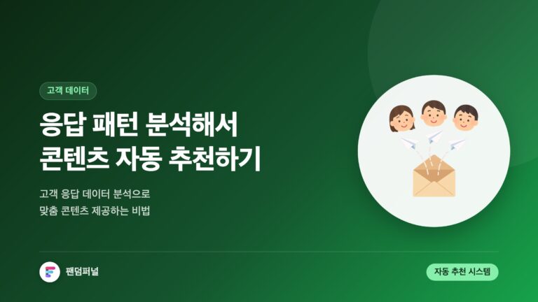 응답 패턴으로 콘텐츠 자동 추천: 고객 맞춤 경험을 제공하는 비법 — 대표 이미지