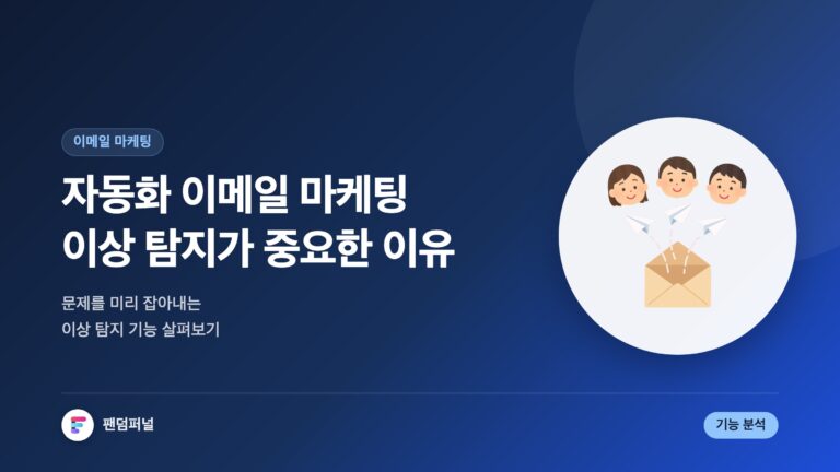 자동화 이메일 마케팅: 이상 탐지 기능의 중요성 — 대표 이미지